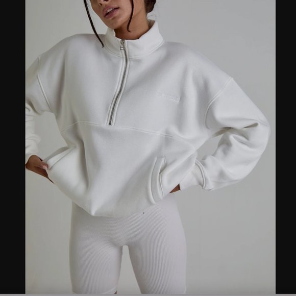 Six Stories Bride Quarter Zip Sweater - Picture 3 of 6